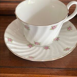 Floral Teacup and Saucer Set